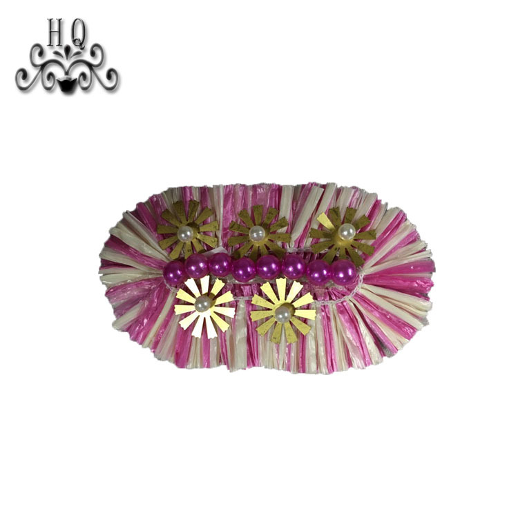 Europe and the United States new hot-selling PP grass women's shoes slippers children's shoes shoes flower shoe buckle accessories to sample processing custom