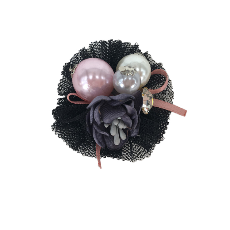 Europe and the United States new Bohemia beaded beaded shoes floral beaded women's shoes slippers children's shoes floral shoe buckle accessories to sample processing
