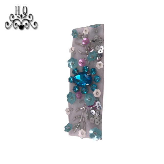 New sales of hand-stitched beaded craft sandals flower shoe material upper shoe buckle accessories