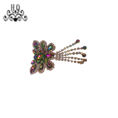 Europe and the United States new Bohemia beaded beaded shoes floral beaded women's shoes slippers children's shoes floral shoe buckle accessories to sample processing