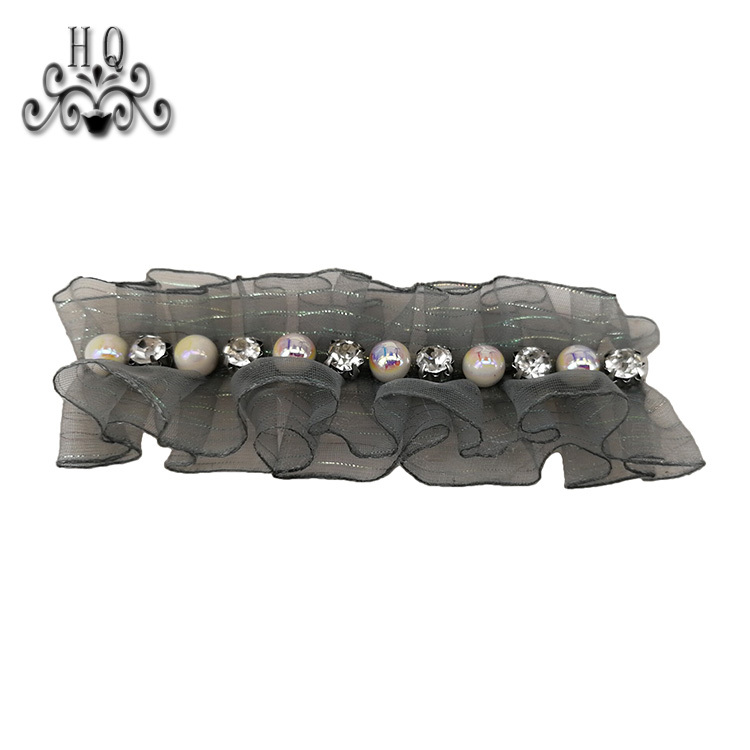 New sales of hand-stitched beaded craft sandals flower shoe material upper shoe buckle accessories