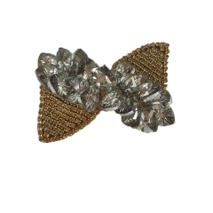 Europe and the United States new Bohemia beaded beaded shoes floral beaded women's shoes slippers children's shoes floral shoe buckle accessories to sample processing