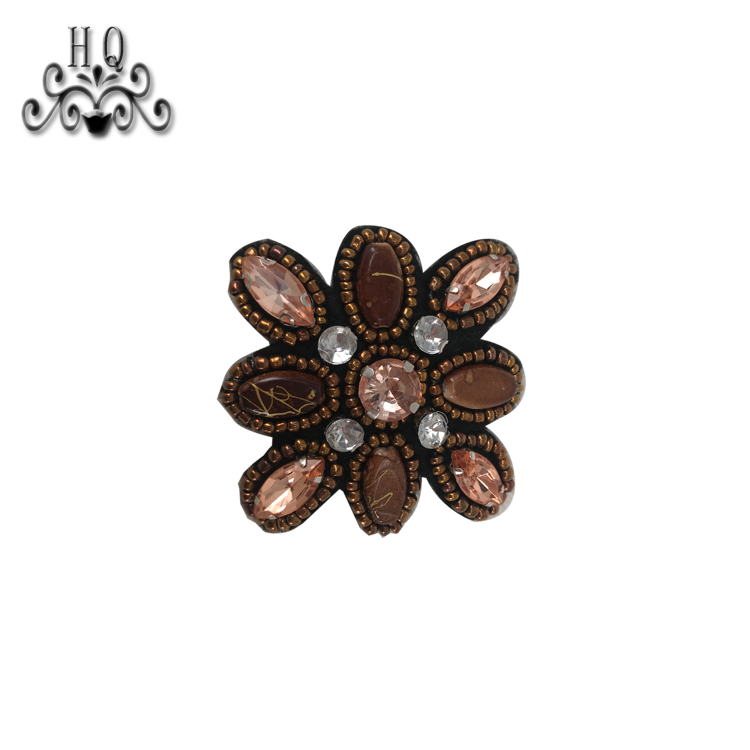 New hot metal alloy welding acrylic shoes flower shoe material shoe buckle accessories manufacturers selling