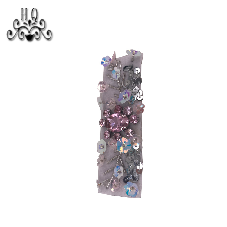 New sales of hand-stitched beaded craft sandals flower shoe material upper shoe buckle accessories