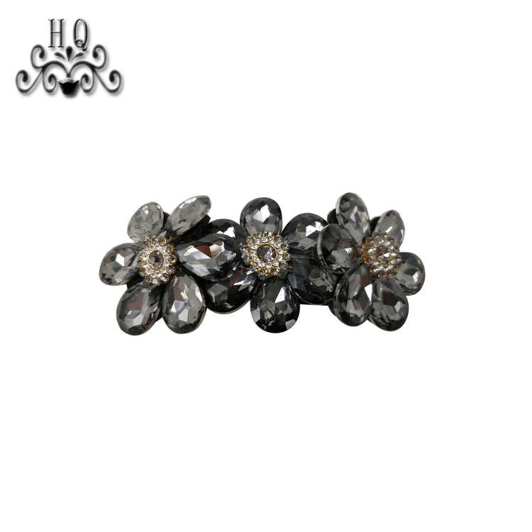 New sales of hand-stitched beaded craft sandals flower shoe material upper shoe buckle accessories