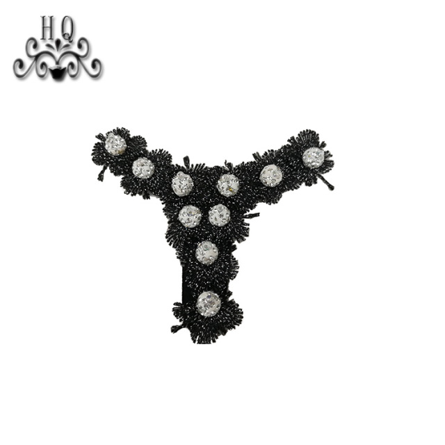 Cross border pop cloth flip-flops Women's shoes Children's shoes hand stitched bead bead embroidery shoes flower shoe buckle shoe material clothing accessories