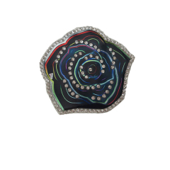 Europe and the United States new hot diamond fashion acrylic diamond women's shoes slippers children's shoes shoes flower shoe buckle accessories to sample processing custom