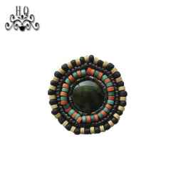 The new hot-selling Bohemian children's shoes shoes flower hand-stitched beads process slippers shoes flower shoe material upper shoe buckle accessories can be customized