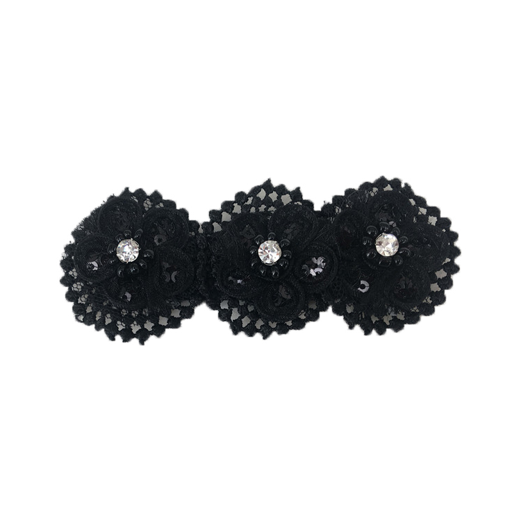 Europe and the United States new Bohemia beaded beaded shoes floral beaded women's shoes slippers children's shoes floral shoe buckle accessories to sample processing