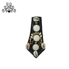 Cross-border explosive Bohemian style women's shoes Children's shoes Hand-beaded embroidery shoes flower shoe buckle Shoe accessories electroembroidered acrylic