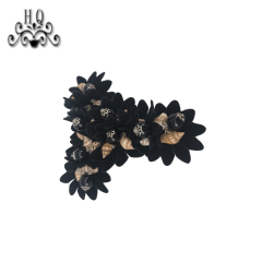 Cross border pop cloth flip-flops Women's shoes Children's shoes hand stitched bead bead embroidery shoes flower shoe buckle shoe material clothing accessories