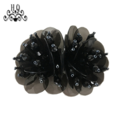 Europe and the United States new Bohemia beaded beaded shoes floral beaded women's shoes slippers children's shoes floral shoe buckle accessories to sample processing