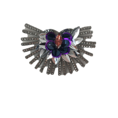 Europe and the United States new Bohemia beaded beaded shoes floral beaded women's shoes slippers children's shoes floral shoe buckle accessories to sample processing