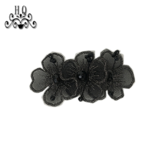 Europe and the United States new Bohemia beaded beaded shoes floral beaded women's shoes slippers children's shoes floral shoe buckle accessories to sample processing