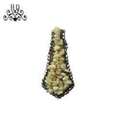 Cross-border explosive Bohemian style women's shoes Children's shoes Hand-beaded embroidery shoes flower shoe buckle Shoe accessories electroembroidered acrylic