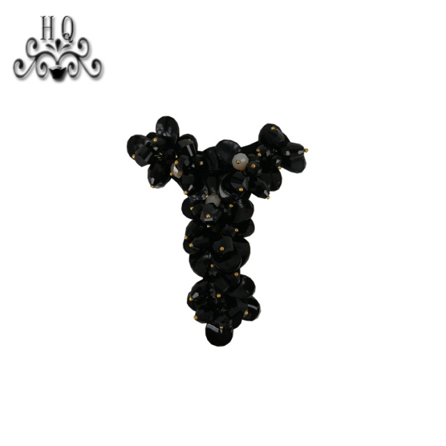 Factory direct selling explosive Bohemia beaded embroidery shoes flower beaded sewing beaded sandals accessories to sample processing custom