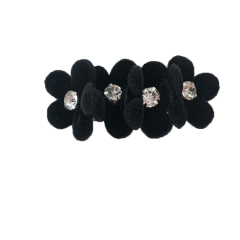 Cross border pop cloth flip-flops Women's shoes Children's shoes hand stitched bead bead embroidery shoes flower shoe buckle shoe material clothing accessories