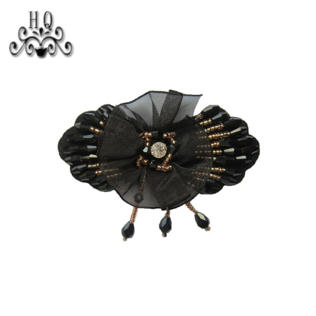 Europe and the United States new Bohemia beaded beaded shoes floral beaded women's shoes slippers children's shoes floral shoe buckle accessories to sample processing