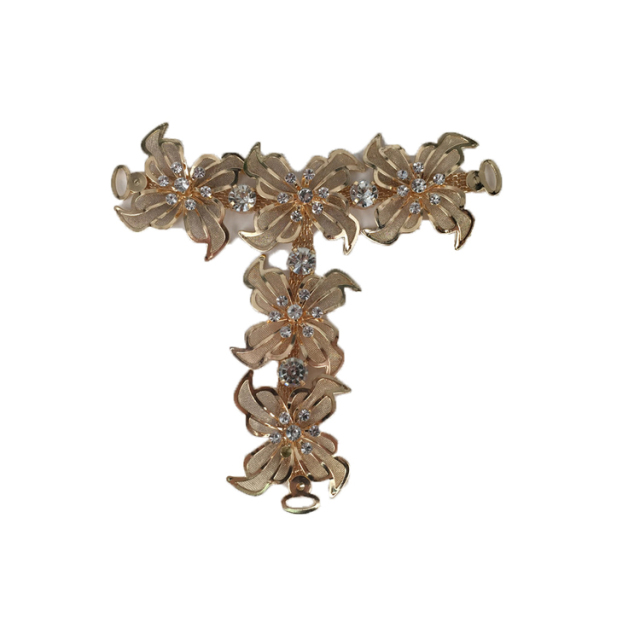 Cross-border explosive metal shoe buckle shoe chain shoe flower zinc alloy women's shoes children's shoes flower shoe buckle shoe accessories open mold customization