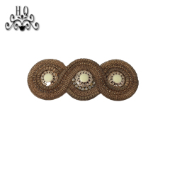 Cross-border explosive Bohemian style women's shoes zipper children's shoes Hand-beaded embroidery shoes Floral shoe buckle Shoe accessories electroembroidered acrylic