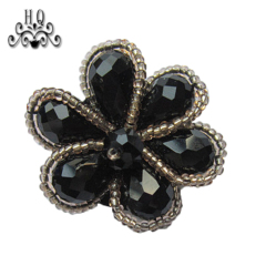 Hot-selling Bohemia bead embroidery shoes flower sandals shoes flower shoe material factory direct sales