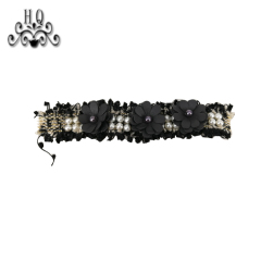 New sales of hand-stitched beaded craft sandals flower shoe material upper shoe buckle accessories