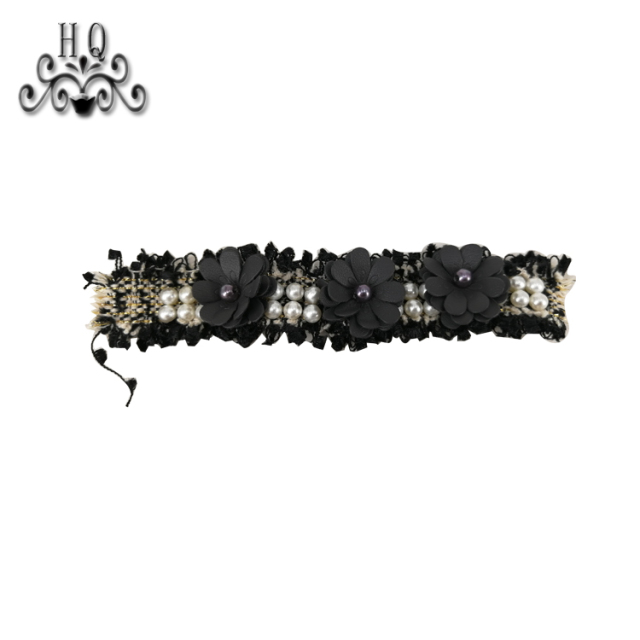 New sales of hand-stitched beaded craft sandals flower shoe material upper shoe buckle accessories