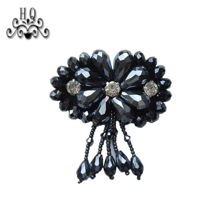 Hot-selling Bohemia bead embroidery shoes flower sandals shoes flower shoe material factory direct sales