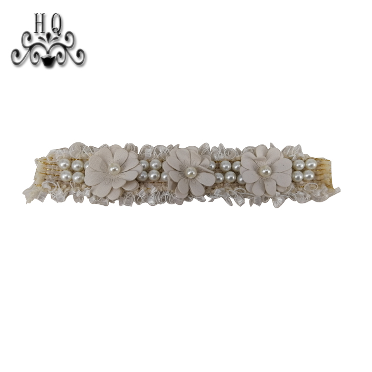 New sales of hand-stitched beaded craft sandals flower shoe material upper shoe buckle accessories