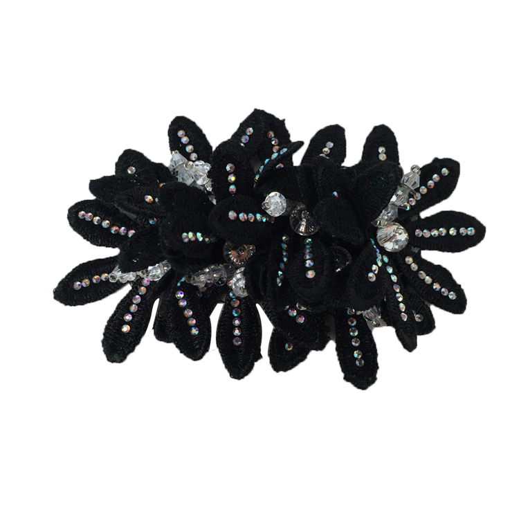 Europe and the United States new Bohemia beaded beaded shoes floral beaded women's shoes slippers children's shoes floral shoe buckle accessories to sample processing