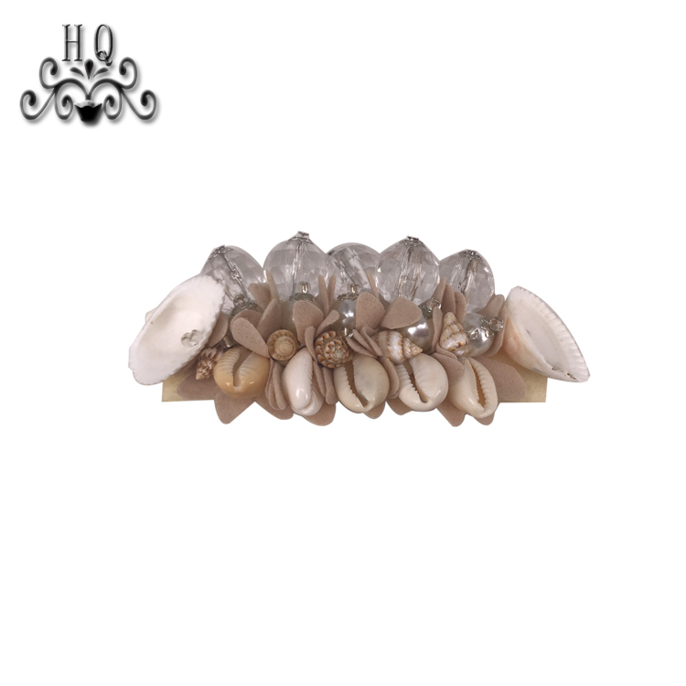 New sales of hand-stitched beaded craft sandals flower shoe material upper shoe buckle accessories