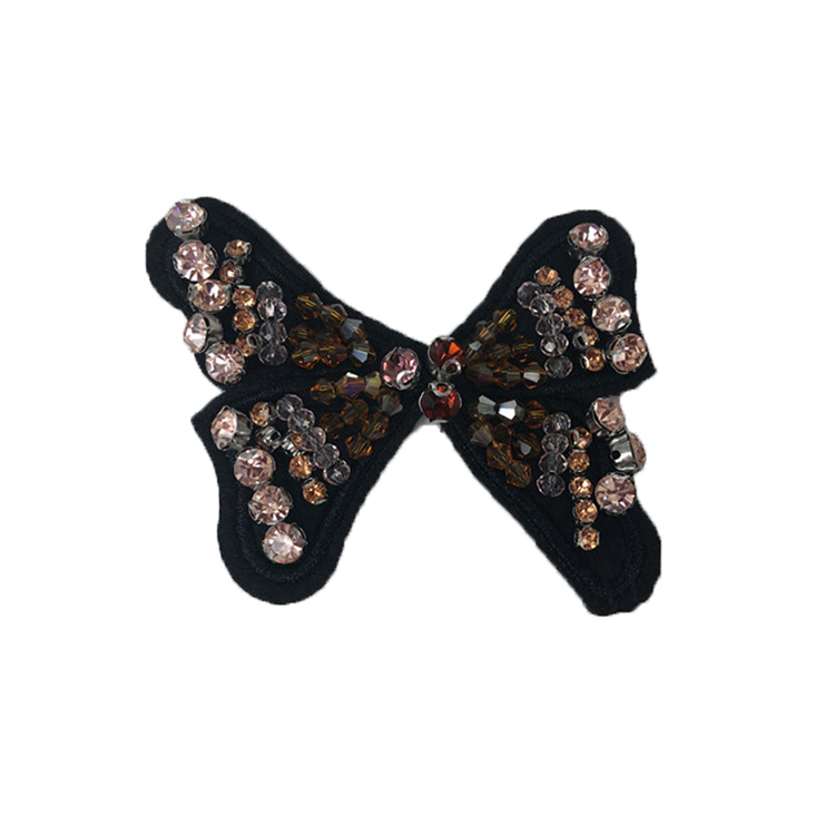 Europe and the United States new Bohemia beaded beaded shoes floral beaded women's shoes slippers children's shoes floral shoe buckle accessories to sample processing