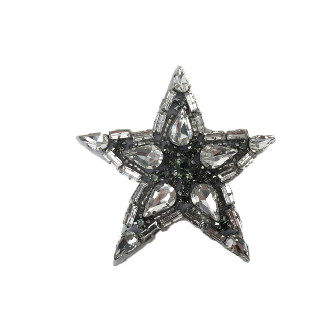 Europe and the United States new Bohemia beaded five-pointed star beaded embroidered shoes flower beaded women's shoes slippers children's shoes flower shoe buckle accessories to sample processing