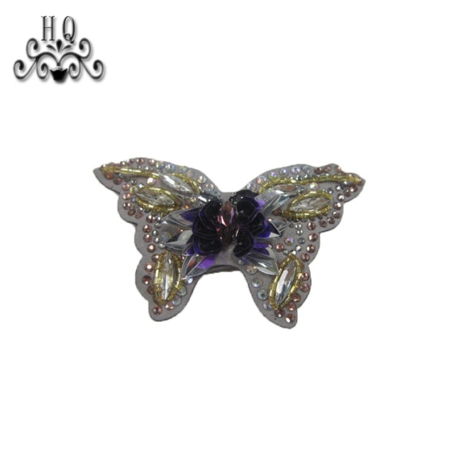 Europe and the United States new Bohemia beaded beaded shoes floral beaded women's shoes slippers children's shoes floral shoe buckle accessories to sample processing
