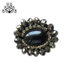 Europe and the United States new Bohemia beaded beaded shoes floral beaded women's shoes slippers children's shoes floral shoe buckle accessories to sample processing