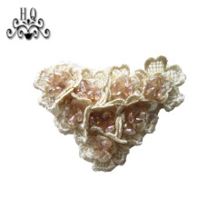 Europe and the United States new hot metal alloy welding acrylic diamond women's shoes slippers children's shoes shoes flower shoe buckle accessories to sample processing custom