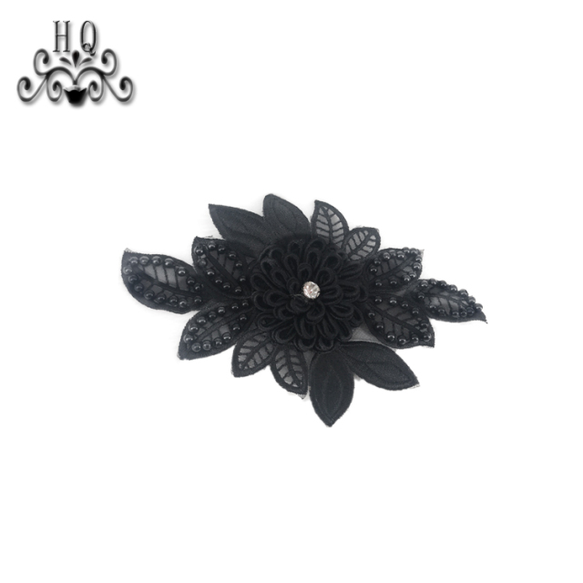 Europe and the United States new Bohemia beaded beaded embroidery shoes flower electric embroidery women's shoes slippers children's shoes flower shoe buckle accessories to sample processing custom