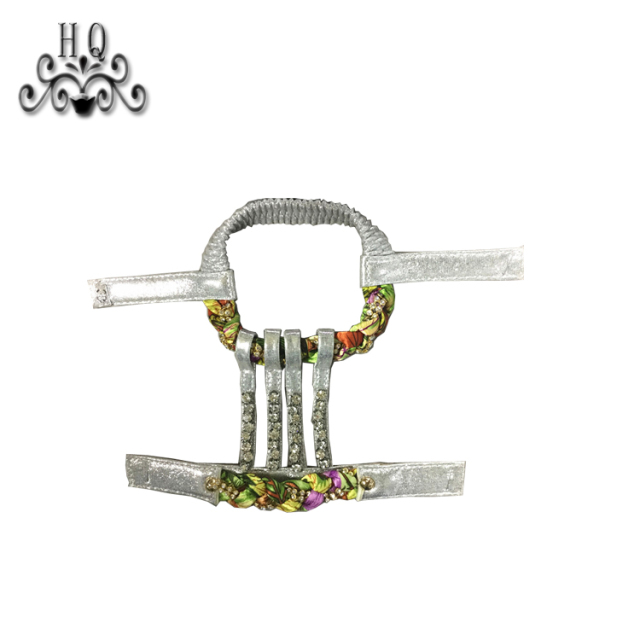 Hot new braided laser spot hot diamond jewelry women sandals upper semi-finished wholesale processing customization