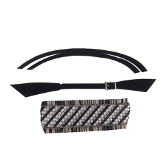 The new PU material braided summer women's sandals upper semi-finished products wholesale processing customization