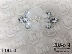 Europe and the United States new Bohemia beaded beaded shoes floral beaded women's shoes slippers children's shoes floral shoe buckle accessories to sample processing