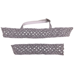 The new PU material braided summer women's sandals upper semi-finished products wholesale processing customization