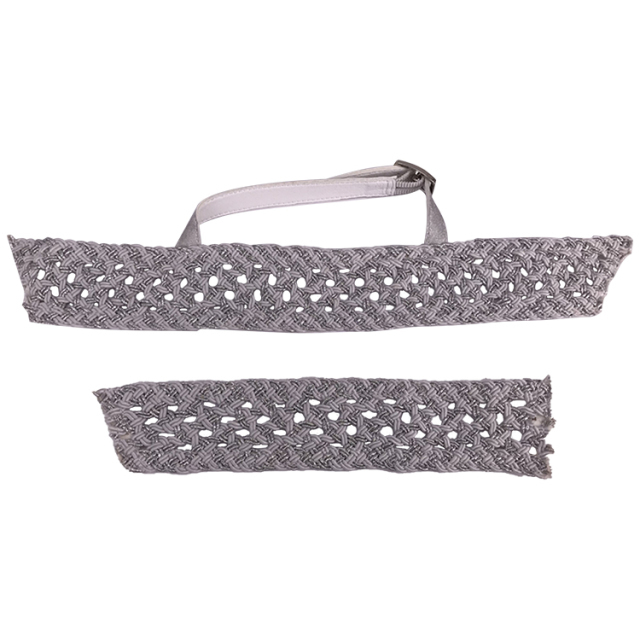 The new PU material braided summer women's sandals upper semi-finished products wholesale processing customization