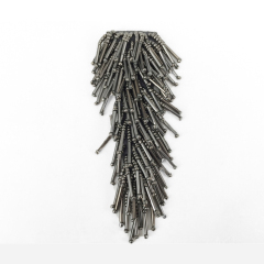 Europe and the United States new Bohemia beaded beaded shoes floral beaded women's shoes slippers children's shoes floral shoe buckle accessories to sample processing