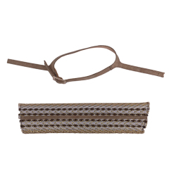 The new PU material braided summer women's sandals upper semi-finished products wholesale processing customization