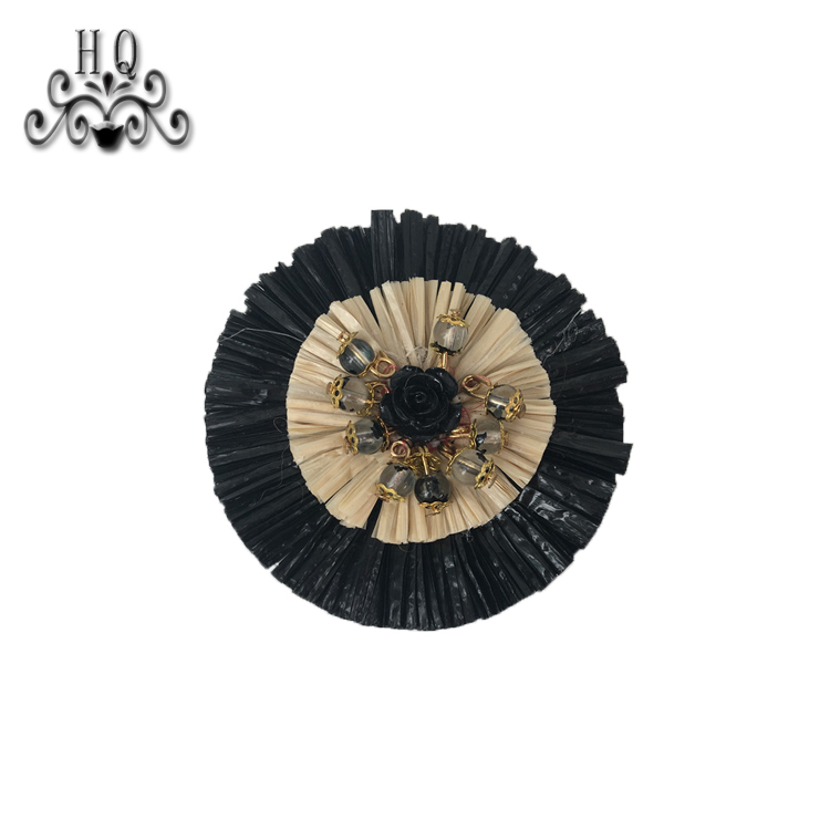 Europe and the United States new Bohemia beaded beaded shoes floral beaded women's shoes slippers children's shoes floral shoe buckle accessories to sample processing