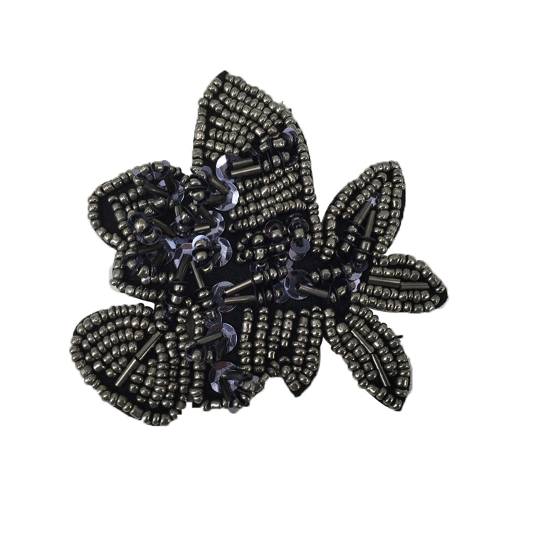 Europe and the United States new Bohemia beaded beaded shoes floral beaded women's shoes slippers children's shoes floral shoe buckle accessories to sample processing
