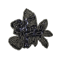 Europe and the United States new Bohemia beaded beaded shoes floral beaded women's shoes slippers children's shoes floral shoe buckle accessories to sample processing