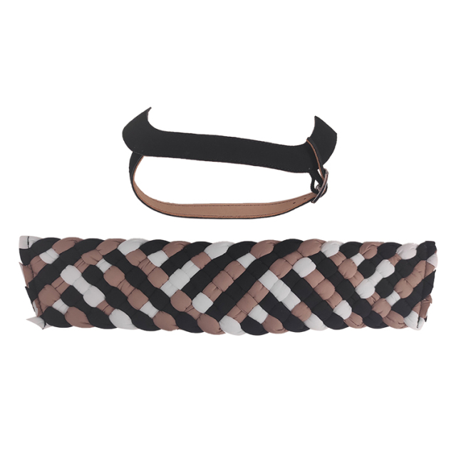 Hot new braided laser spot hot diamond jewelry women sandals upper semi-finished wholesale processing customization