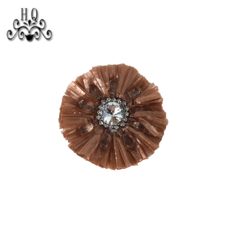 New sales of hand-stitched beaded craft sandals flower shoe material upper shoe buckle accessories