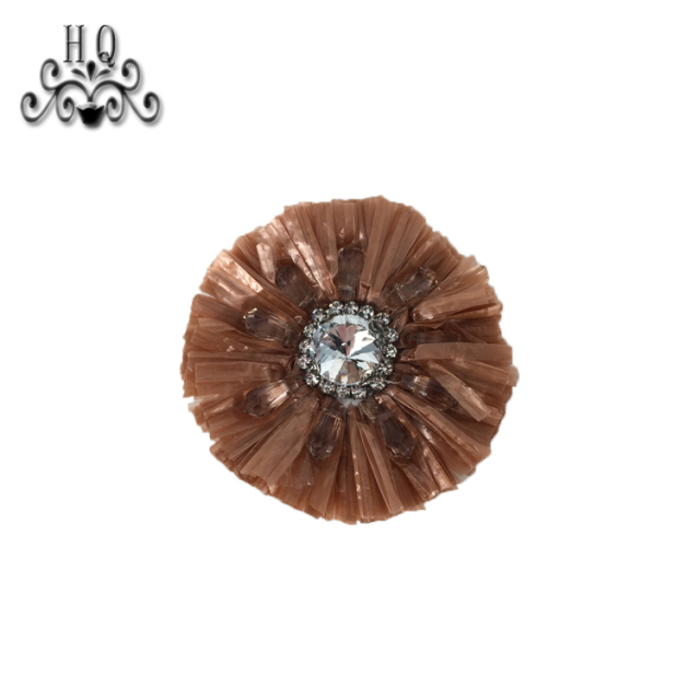 New sales of hand-stitched beaded craft sandals flower shoe material upper shoe buckle accessories